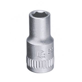 DADO C-1/4 X 1/4 PULGADA CORTO 6PTS GENIUS