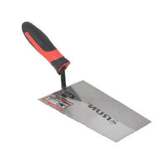 CUCHARA PARA ALBAÑIL 7" PUNTA CUADRADA MANGO GOMA RUN