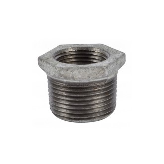 BUSHING GALVANIZADO REDUCTOR 1/2 X 3/8 PULGADAS
