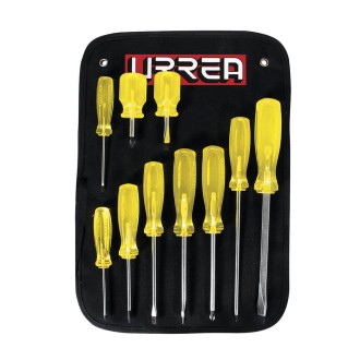 JUEGO DESTORNILLADOR MIXTO 10 PIEZAS URREA