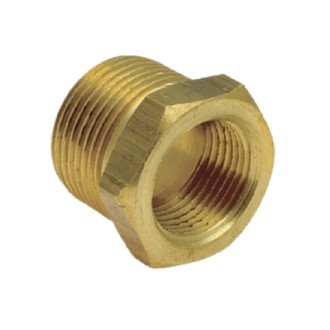 BUSHING REDUCTOR NPT MACHO-HEMBRA 3/8x1/4 PULGADAS BRONCE