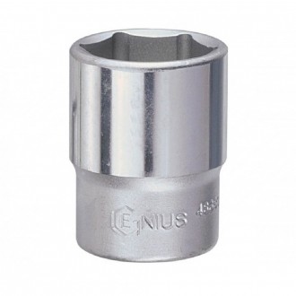 DADO CUADRANTE 1/4" X 3/8" CORTO 6 PUNTAS GENIUS 383208