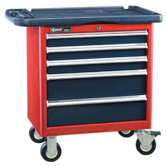 CAJA PARA HERRAMIENTAS 5 GAVETAS C/RUEDAS GENIUS