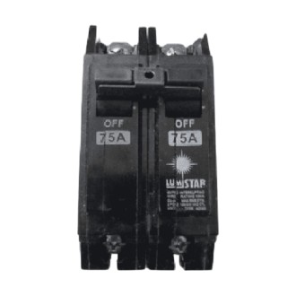 BREAKER 75 AMP 2 POLO THQC LUMISTAR THQC275