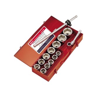JGO. DADO C-3/4" 15 PZAS 6PTA 27-63MM GENIUS GS-615M