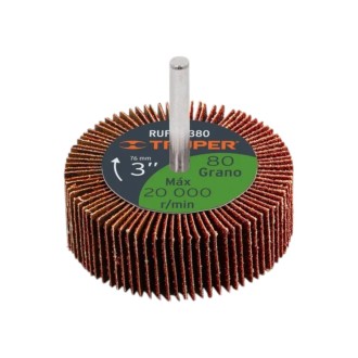 RUEDA FLAP 3" G-80 TRUPER RUFLA