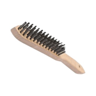 CEPILLO DE ALAMBRE MANGO DE MADERA 6X16 SECURITY