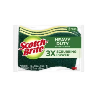 ESPONJA VERDE HD-3 HEAVY DUTY HD-3 3M 3PIEZAS