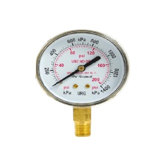 MANOMETRO 2.1/2" 0-200PSI WELDTECH BAJA