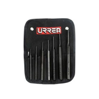Juego de punzones botadores rectos, 7 piezas URREA 47A