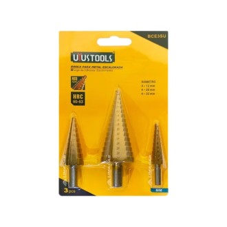 JGO MECHA CONICA ESCALONADA MM HSS 3PZA UYUSTOOLS