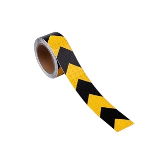 CINTA ADHESIVA REFLECTIVA NEGRO AMARILLO HIGHPOWER