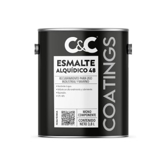 ESMALTE ALQUIDICO 48 GRIS RAL7001 C&C