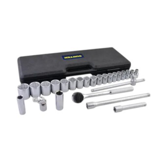 JGO. DADOS 25 PZAS C-1/2 DE 3/8 A 1.1/4 SURTEK