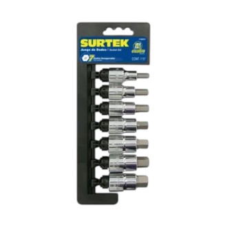 JGO DADO PTA HEX C-1/2 7PZA SURTEK