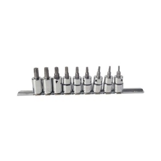 JUEGO DADOS CUADRANTE 3/8" PUNTA TORX 9 PIEZA URREA