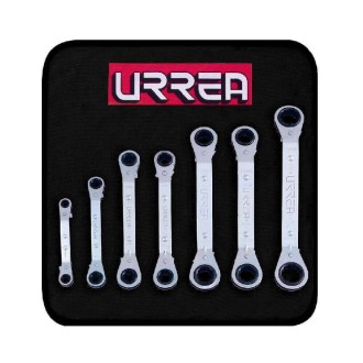 JUEGO DE LLAVES RATCHET 7 PIEZAS ACODADAS URREA