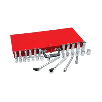 JUEGO DADOS CUADRANTE 1/2" 12PTS 22PZA URREA