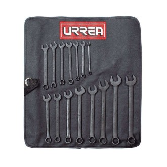 JUEGO 15 LLAVES COMBINADAS DE 7 X 21mm NEGRAS URREA