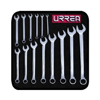 JUEGO LLAVE COMBINADAS 10PZAS 7/16" - 1" URREA 1200G
