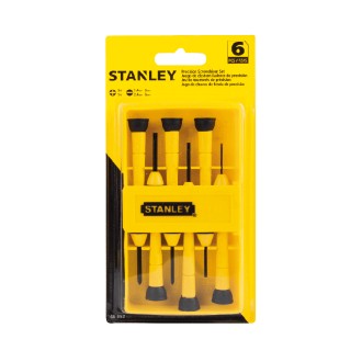 JUEGO DESTORNILLADORES JOYERO 6PIEZAS STANLEY