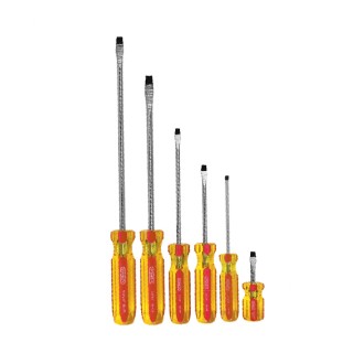 JUEGO DESTORNILLADOR PLANO 6 PIEZAS STANLEY