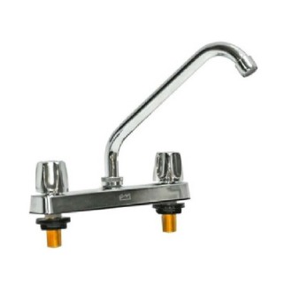 LLAVE PARA LAVAPLATOS DOBLE CROMADA 8" FERMETAL