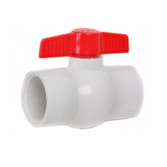 LLAVE BOLA  1.1/2 PULG ROSCADA PVC H&H