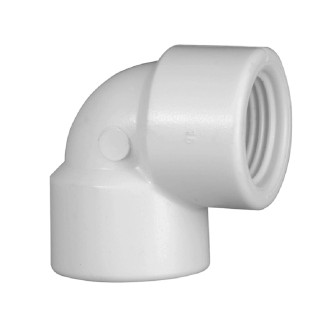 CODO PVC 1 PULGADA ROSCADO H&H