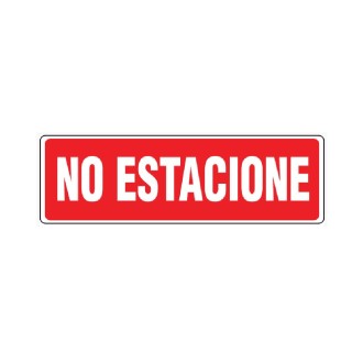 AVISO NO ESTACIONE SEVEN