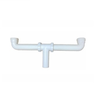 SIFON COLECTOR DOBLE PLASTICO PARA LAVAPLATO SPLACA