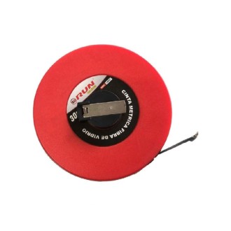 CINTA METRICA 3/8" X 30 MTS FIBRA DE VIDRIO RUN