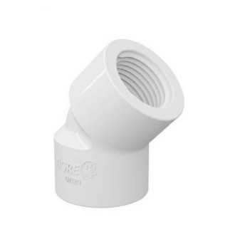 CODO PVC ROSCADO 3/4" X 45 GRADOS TIGRE