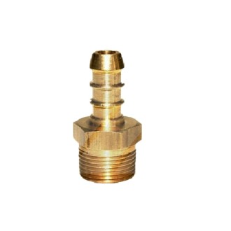 CONECTOR MACHO 1/4x1/4 PULG ESPIGA BRONCE