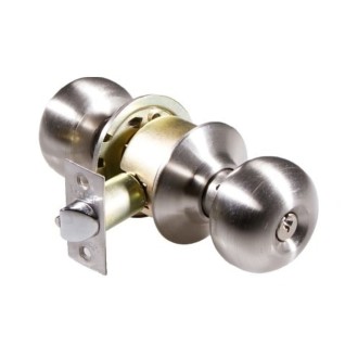 CERRADURA POMO PARA BAÑO 626 PLATEADA VISALOCK