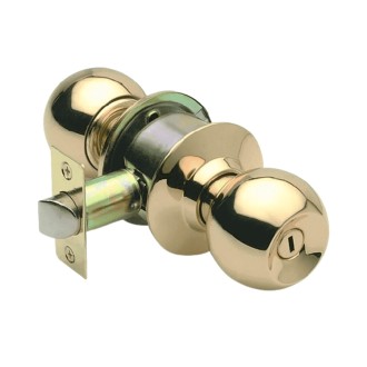 CERRADURA POMO PARA BAÑO 605 DORADA VISALOCK