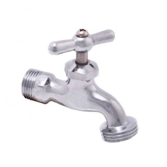 LLAVE PICO PARA MANGUERA 1/2 CROMADA TAURO