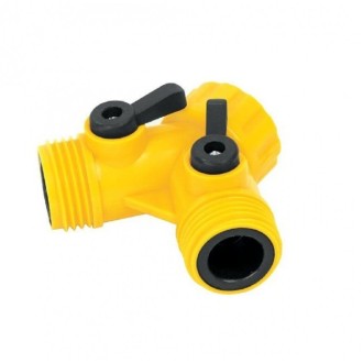 YEE PLASTICA 3/4" CON VALVULA PARA LAVADORA PRETUL